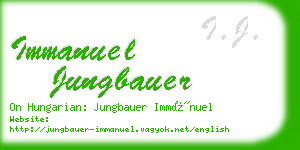 immanuel jungbauer business card